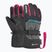Children's ski gloves Reusch Rocket GORE-TEX black/black melange/pink glo