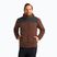 Men's fleece sweatshirt Jack Wolfskin Kammweg Pile Fz hot choc