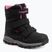 KangaROOS K-Robi KTX jet black/daisy pink children's snow boots