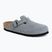 Slides BIRKENSTOCK Boston Suede Leather stone blue