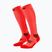 Women's compression socks CEP Run Tall 5.0 neon coral
