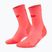 Men's compression socks CEP Ultralight Mid Cut 4.0 neon coral/red
