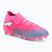 Children's football boots PUMA Future 9 Pro FG/AG Jr poison pink/puma wht/sun stream/bright aqua/puma blk
