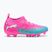 Children's football boots PUMA Future 9 Match FG/AG Jr poison pink/puma wht/sun stream/bright aqua/puma blk