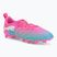 Children's football boots PUMA Future 9 Play FG/AG Jr poison pink/puma wht/sun stream/bright aqua/puma blk