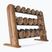 NOHrD DumbBell dumbbells with stand Classic Walnut 5-25 kg