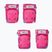 Globber Toddler deep pink/flowers baby protector set