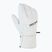 Men's Descente Ski Gloves 5 Finger Leather white