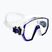 TUSA Freedom Elite navy blue and clear diving mask M-1003