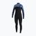 Women's wetsuit O'Neill Epic 4/3 mm Chest Zip Full black/stormy palm/faded denim