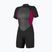 Women's swimming wetsuit O'Neill Reactor-2 2mm Back Zip SS Spring IS7 black/punk pink