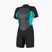 Women's swimming wetsuit O'Neill Reactor-2 2mm Back Zip SS Spring IS7 black/light aqua