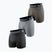 Men's thermal boxer briefs Surfanic Carbondri 3 pairs black/grey/khaki