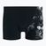 Men's Speedo Allover V-Cut Aquqshort swim boxers black-grey 68-09734F330