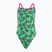 Speedo women's one-piece swimsuit Allover Vback atomic lime / electric pink / fake green