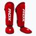 RDX T1 Shin Instep Guards tibia and foot protectors red/white