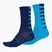 Men's Endura Coolmax Stripe 2-pack cycling socks electric blue/navy