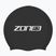 ZONE3 Extra Long Hair black swimming cap
