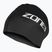 ZONE3 Extra Long Hair black swimming cap