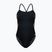 Women's one-piece swimsuit ZONE3 Strap Back black