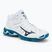 Men's volleyball shoes Mizuno Wave Mid Voltage white/sailor blue/silver