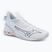 Women's handball shoes Mizuno Wave Mirage 5 white/navy peony/peach parfait