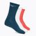 Mizuno Training tennis socks 3 pairs white/radiant red/moroccan blue