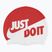 Nike Jdi Slogan red and white swimming cap NESS9164-613