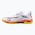 Mizuno Wave Exceed Tour 6 CC tennis shoes white/baritone blue/fiery coral 2