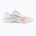 Women's volleyball shoes Mizuno Thunder Blade Z white/calypso coral/pale banana
