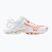 Women's volleyball shoes Mizuno Wave Lightning Z8 white/calypso coral/pale banana