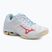 Women's volleyball shoes Mizuno Wave Voltage 2 white/calypso coral/pale banana
