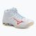 Women's volleyball shoes Mizuno Wave Voltage 2 Mid white/calypso coral/pale banana