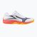 Children's volleyball shoes Mizuno Lightning Star Z7 white/fiery coral 2/citrus