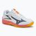 Children's volleyball shoes Mizuno Lightning Star Z7 white/fiery coral 2/citrus