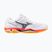 Mizuno Wave Phantom 3 handball shoe white/fiery coral 2/citrus