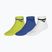 Socks Mizuno Training Mid With Line 3 pairs lightning yellow/ultramarine