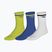 Socks Mizuno Training With Line 3 pairs lightning yellow/dazzling blue