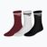Socks Mizuno Training With Line 3 pairs sun dried tomato/white/black