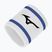 Wrist sweatband Mizuno Wristband Short With Line 6P white/ultramarine