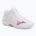 Women's volleyball shoes Mizuno Lightning Select Mid white/rose elegance/lava falls