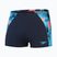 Speedo Endurance+ MAX Splice Aquashort men's swimming boxers true navy/picton blue/siren red