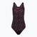 Speedo HyperBoom Allover Medalist black/plum dandy/siren red one-piece swimsuit