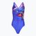 Women's one-piece swimsuit Speedo Placement Digital Powerback molten blend/cobalt pop