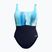 Ladies' one-piece swimsuit Speedo Shaping Contour Eclipse Printed true navy/berry