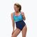 Women's one-piece swimsuit Speedo Shaping Contour Eclipse Printed turquoise gem