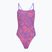 Women's one-piece swimsuit Speedo FL Printed Web Back coral cluster/indigo glow