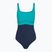 Ladies' one-piece swimsuit Speedo Shaping Contour Eclipse peacock teal/peacoat