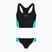 Ladies' one-piece swimsuit Speedo Colourblock Splice 2.0 anthracite/mayanblue