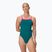 Women's one-piece swimsuit Speedo Solid Turnback peacock